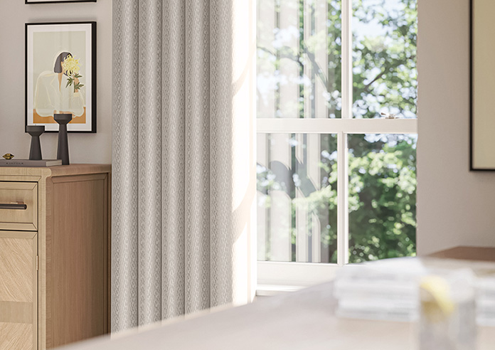 Dew Drop, Metallic Taupe - Made to Measure Curtains - Image 5